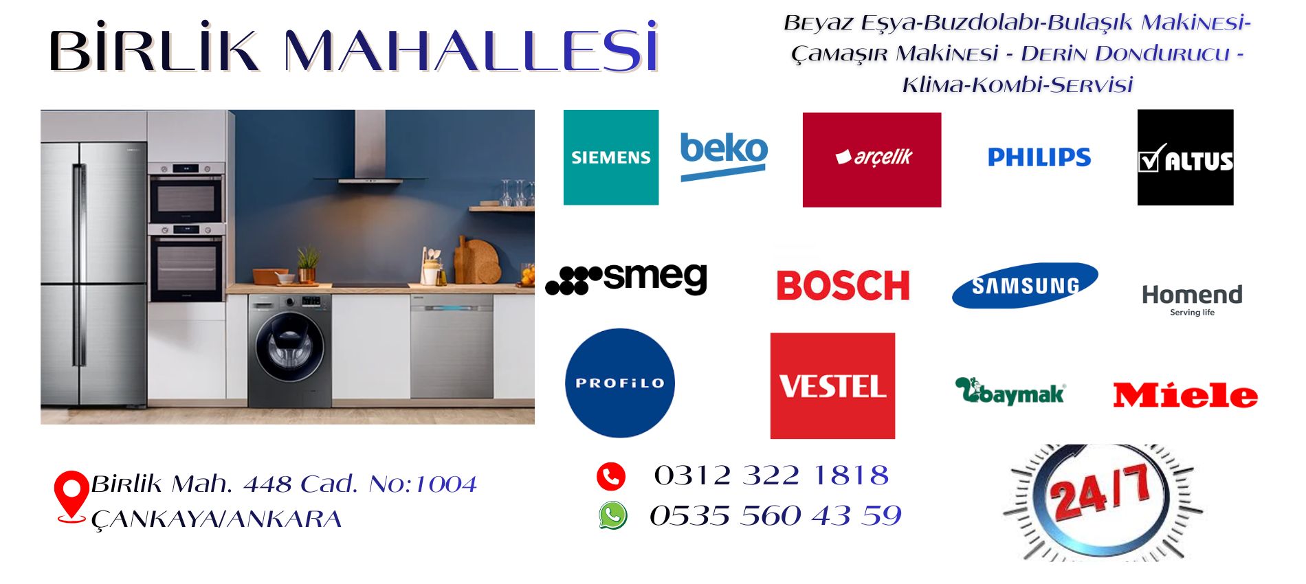 Birlik Mahallesi Beyaz Eşya